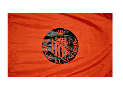 Kuni sini-must-valge ristilipu kinnitamiseni riigilipuks (1993) oli kuningriigis kasutusel vapikujutisega lipp, mille purpurne värv sümboliseeris korraga nii kuninglikkust kui ka mässumeelsust (pildil oleva haruldase esialgse lipu on säilitanud ja kuningriigi ajalooarhiivi annetanud kuningriigi patrioot Toivo Pära)
